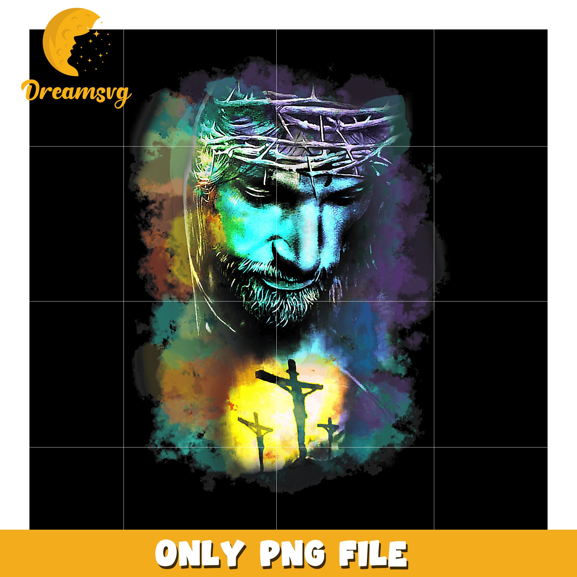 Jesus Christ PNG Watercolor Art Download