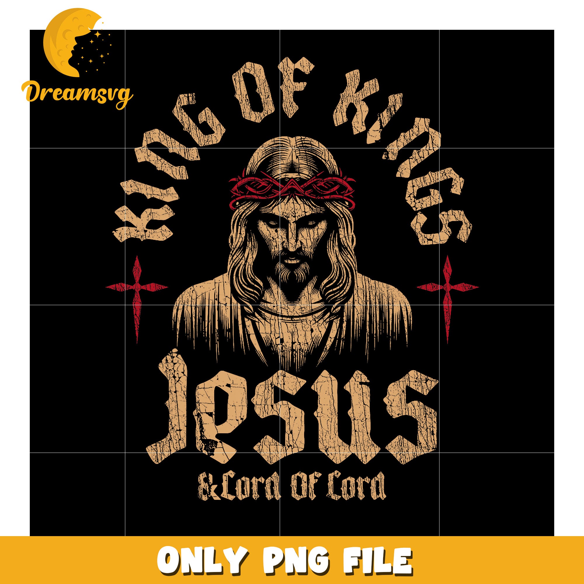 Jesus King of Kings PNG Design
