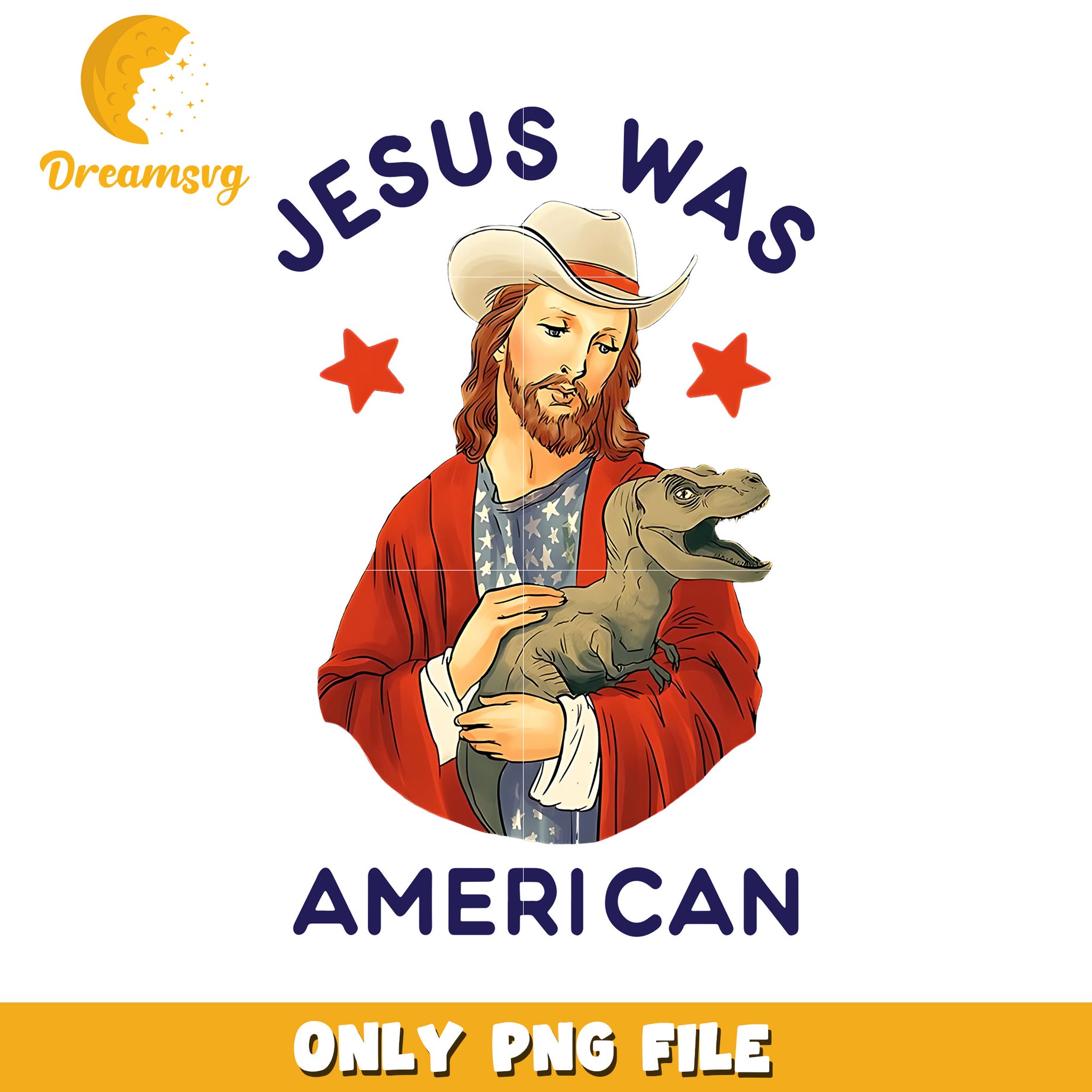 Jesus was american png, patriotic jesus png, faith and freedom png