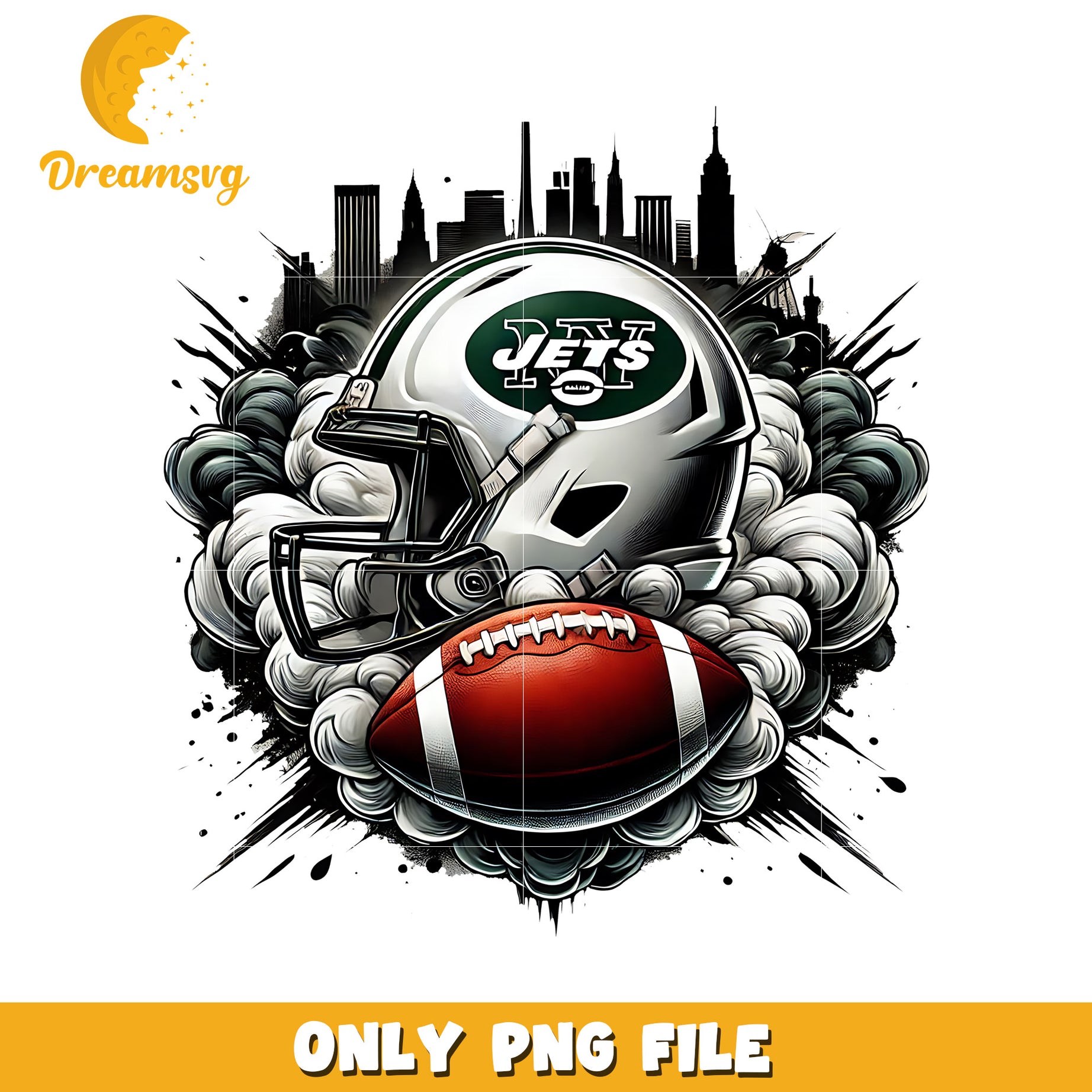 Jets helmet and ball png, nfl mvp png, nfl helmet png