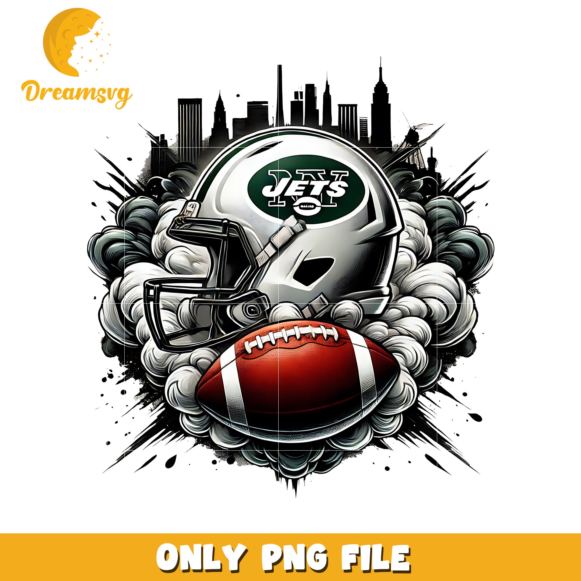 Jets helmet and ball png, nfl mvp png, nfl helmet png