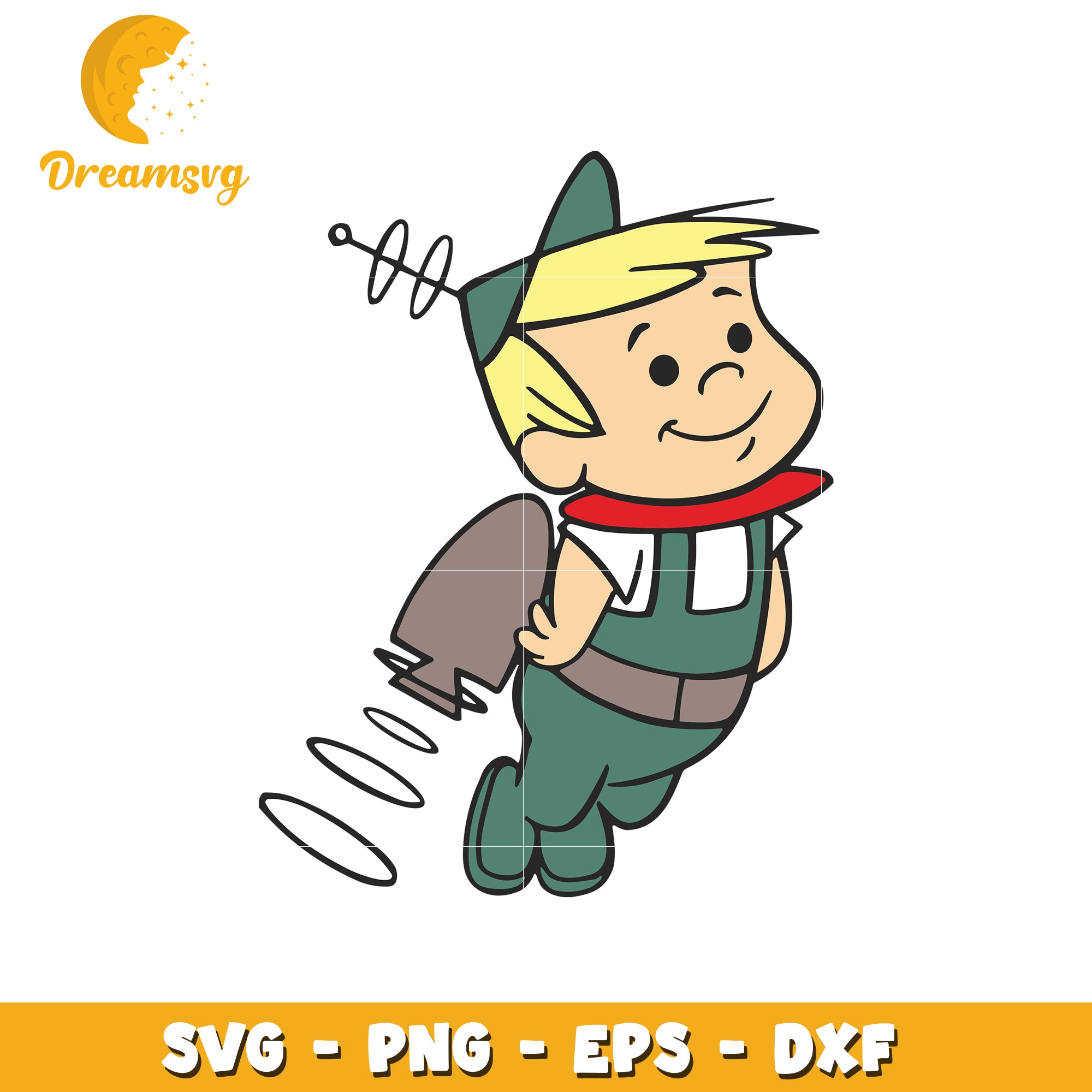 Jetson Boy SVG PNG EPS DXF Cut File
