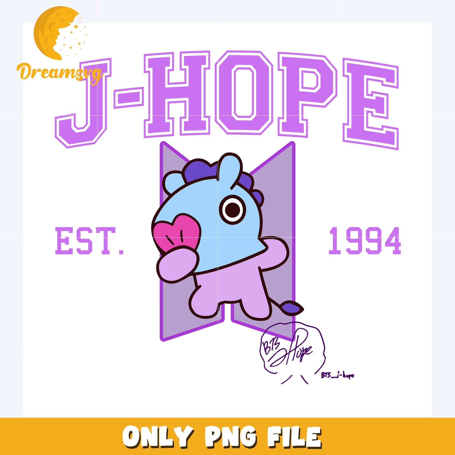 J hope mang mascot design png, bt21​ png, bt21 plushies​ png