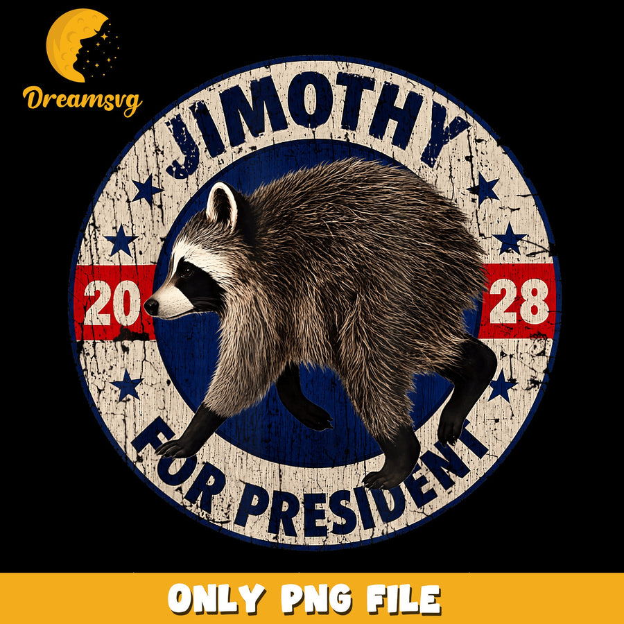 Jimothy Raccoon PNG, 2028 Election, Funny Campaign PNG