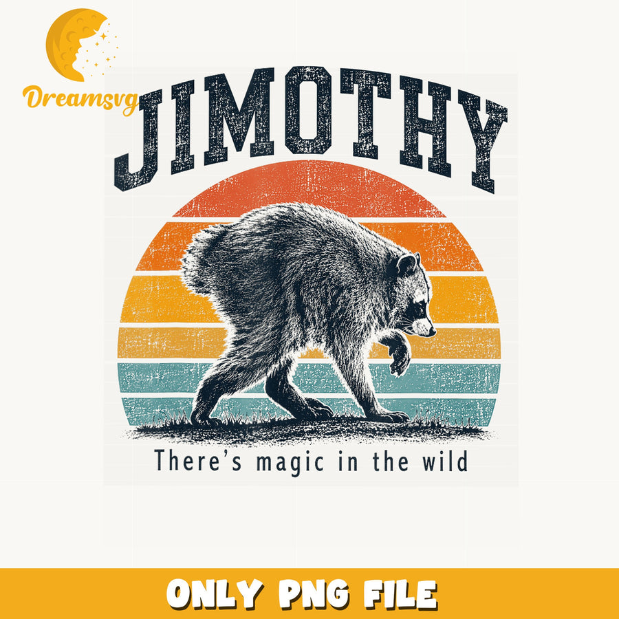 Jimothy Retro Sunset Raccoon PNG, Magic In The Wild, Animal PNG