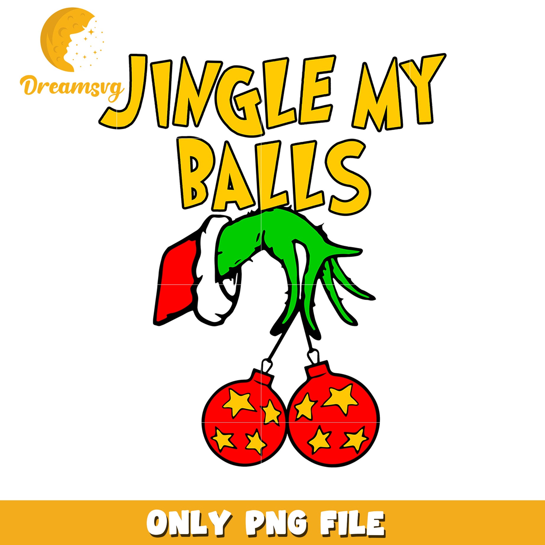 Jingle my balls png, grinch smile png, christmas decor png