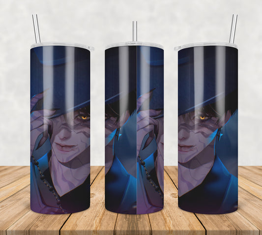 Jinu demon design tumbler png, jinu tumbler png, demon jinu tumbler png