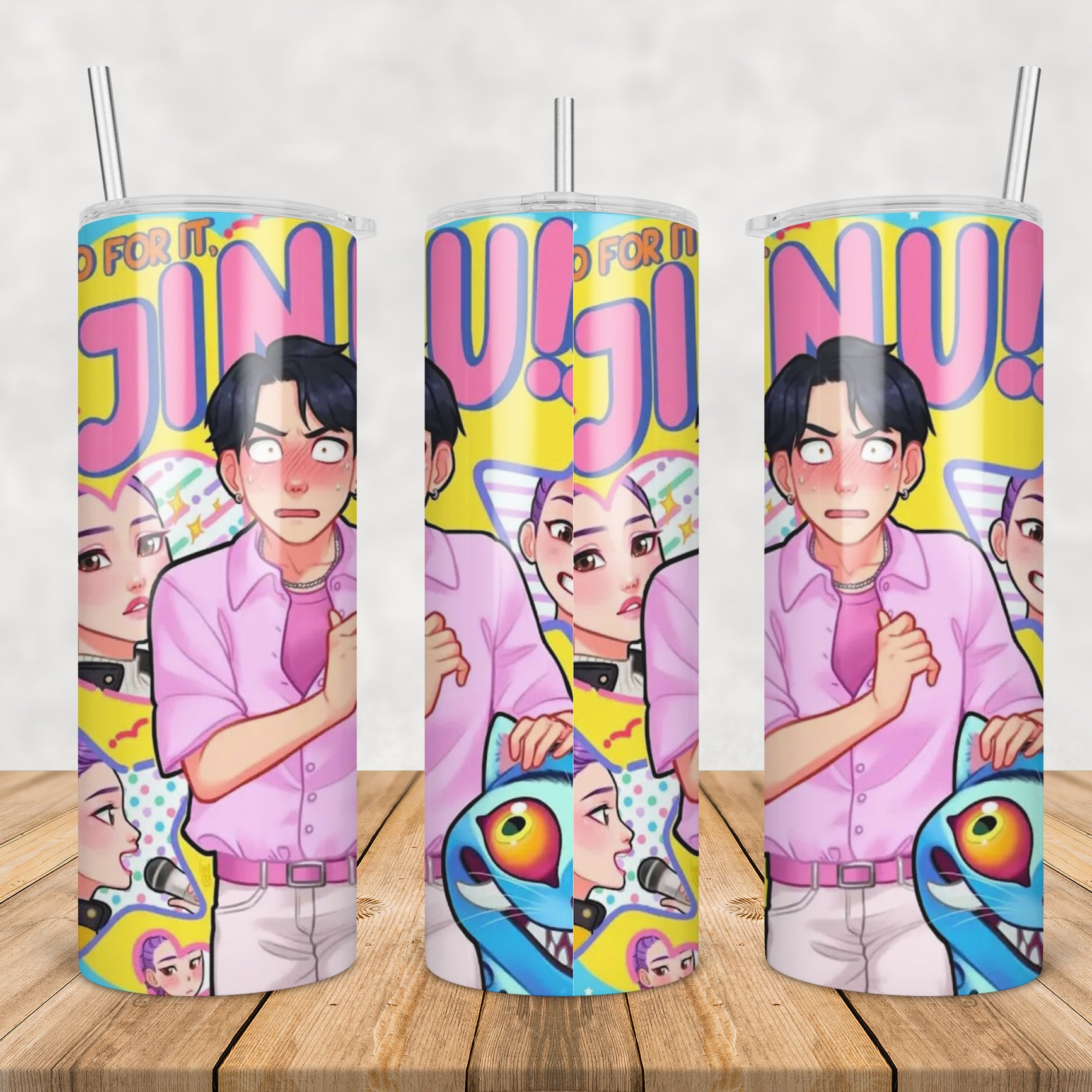 Jinu rumi and derpy tumbler png, jinu tumbler png, rumi tumbler png