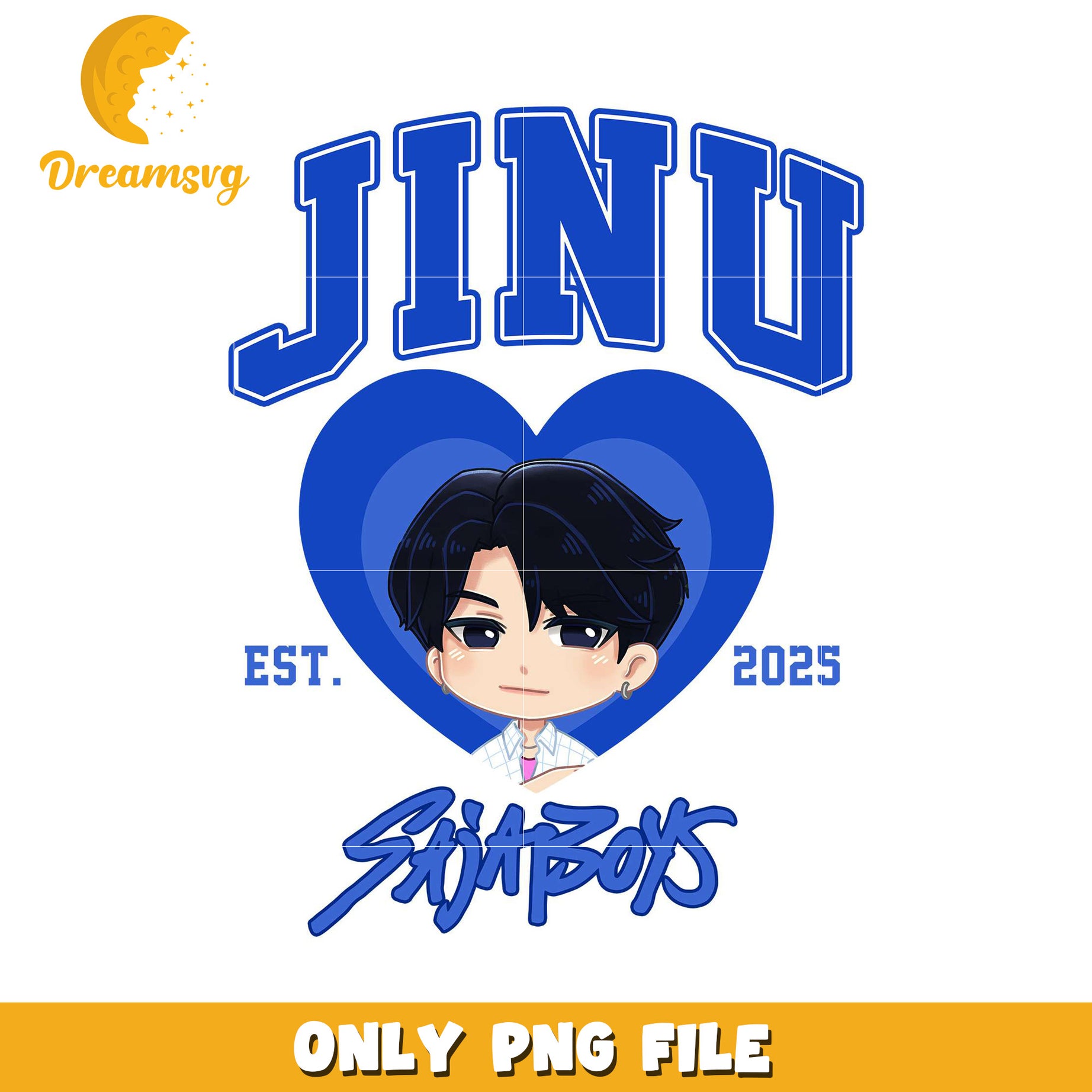 Jinu singer design png, korean cartoon​ png, modern vibes​ boys png