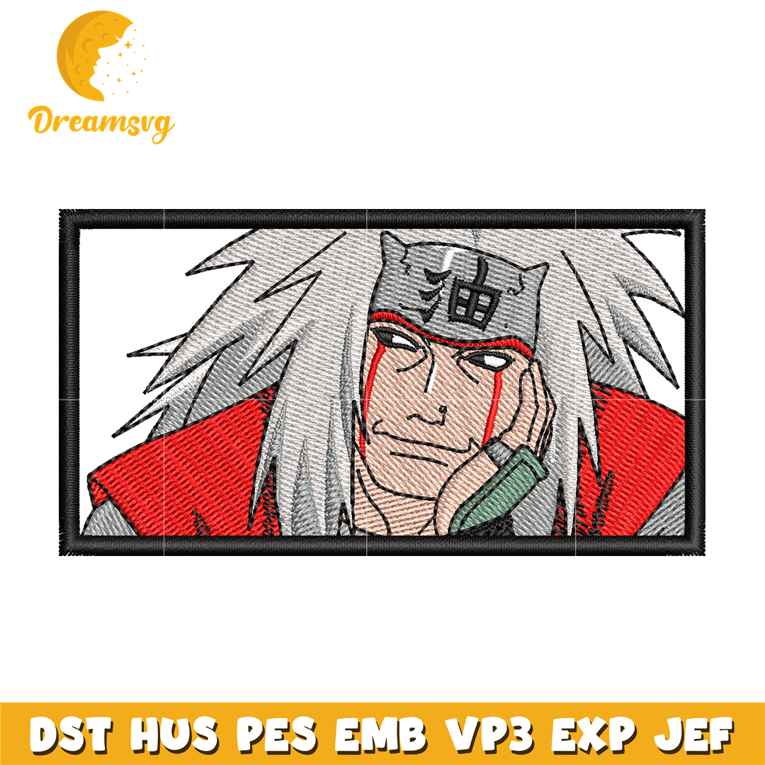 Jiraiya embroidery design