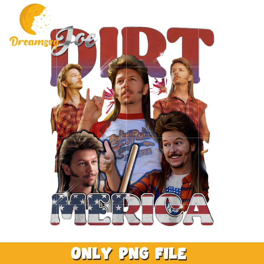 Joe dirt america design png, usa pride png, patriotic png