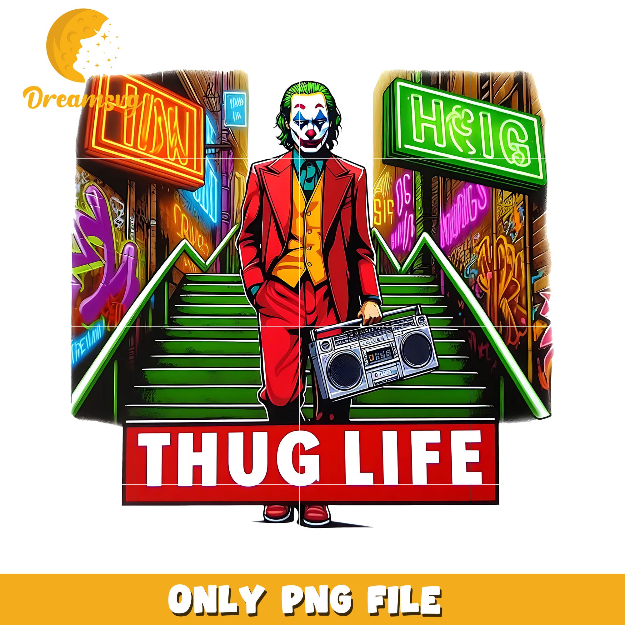 Joker thug life horror killer png, Halloween horror movies png
