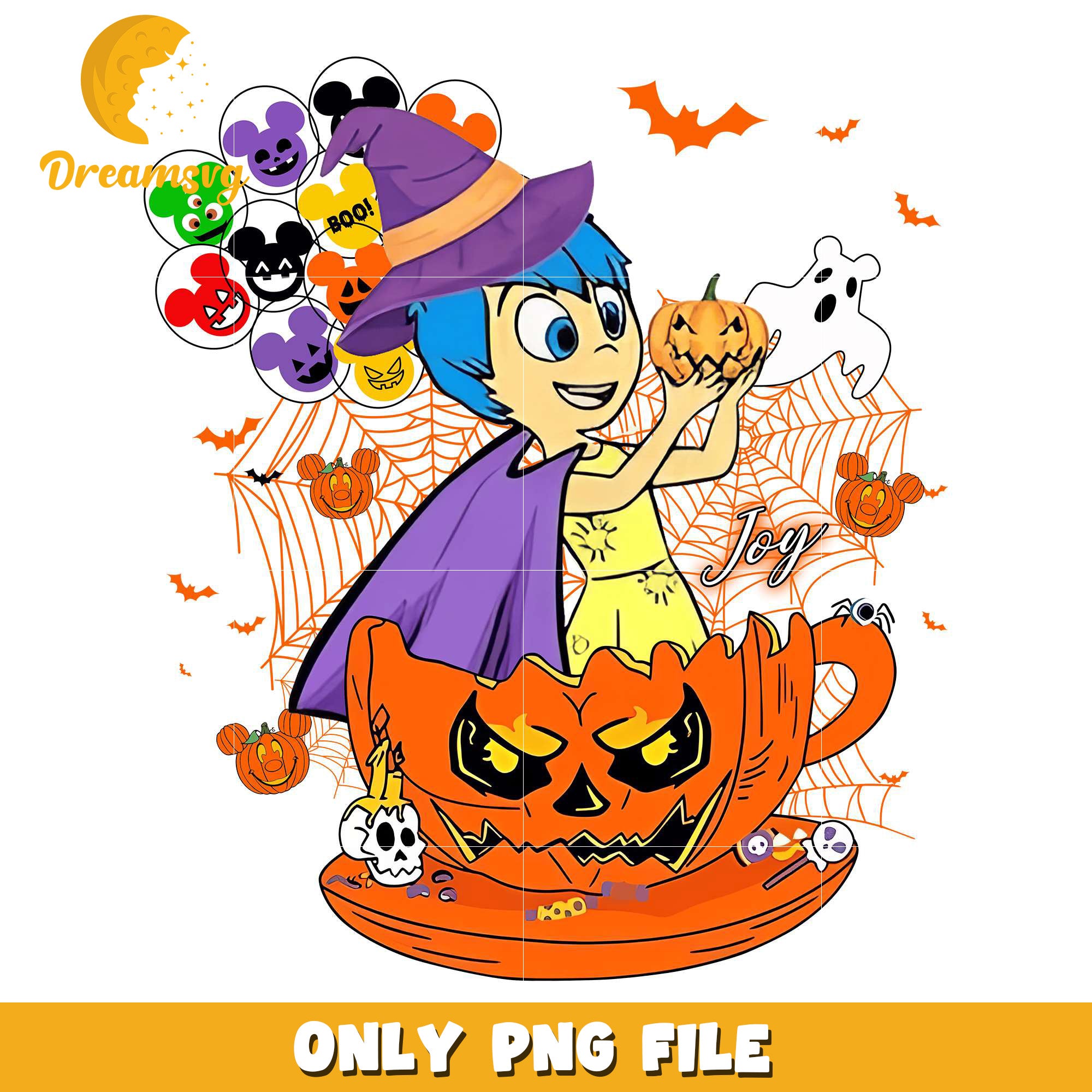 Joy Inside Out Halloween png, halloween design png, halloween time png