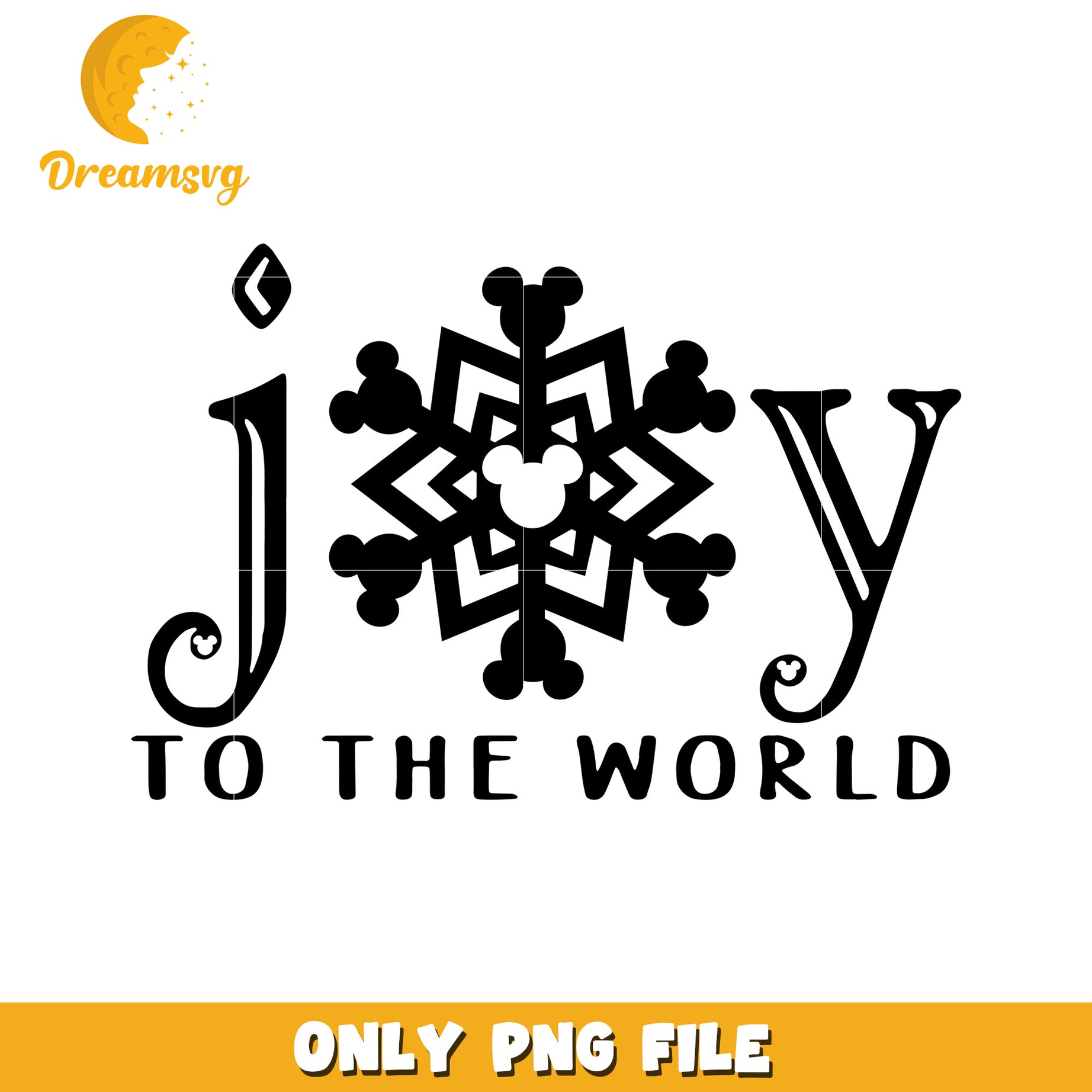Joy To The World PNG Snowflake