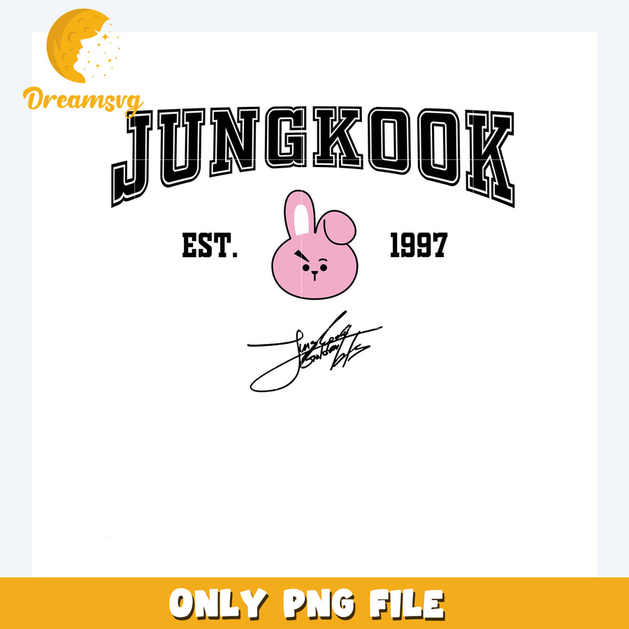 Jungkook mascot png, bts bt21 png, kpop band mascot png