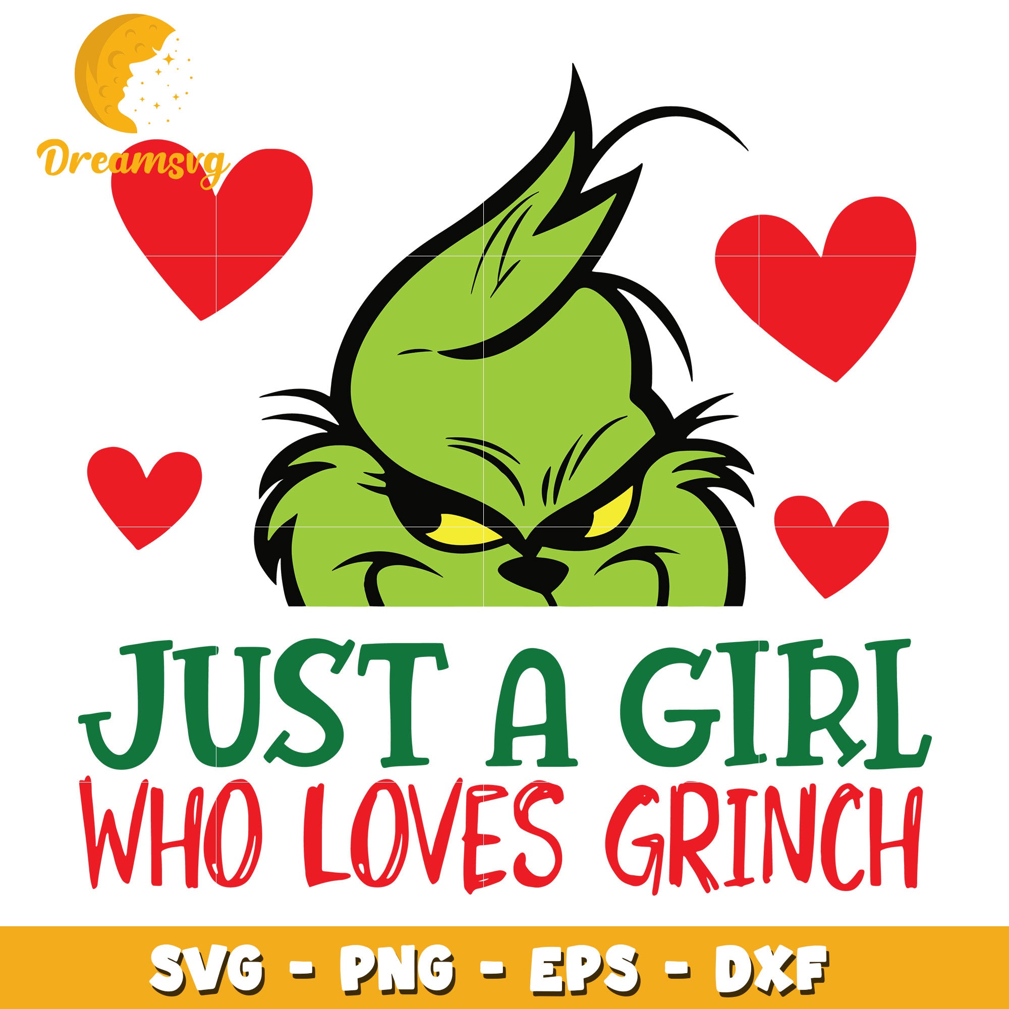 Just A Girl Who Loves Grinch svg, Grinch svg, christmas svg