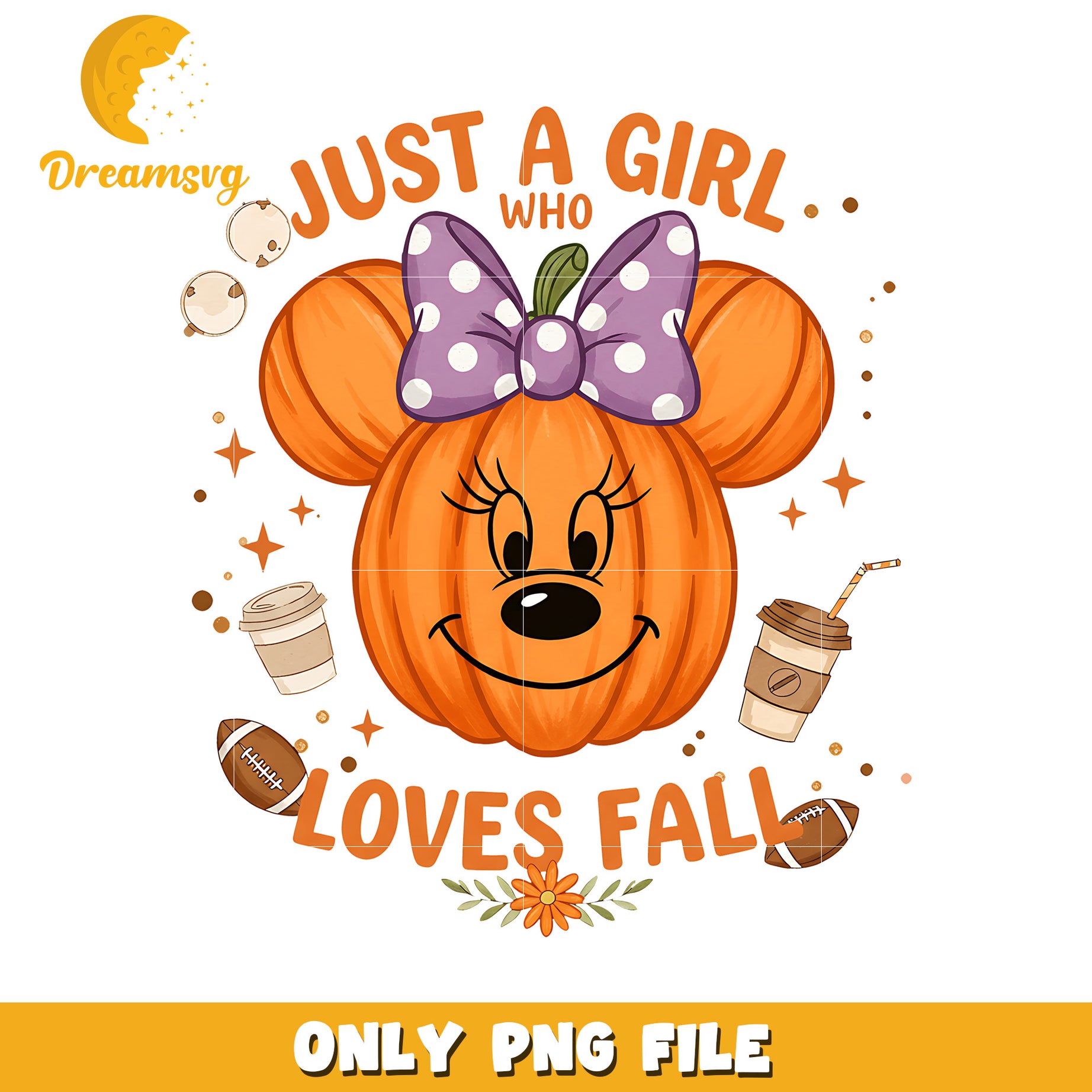 Just a girl who loves fall design png, halloween png, halloween season png