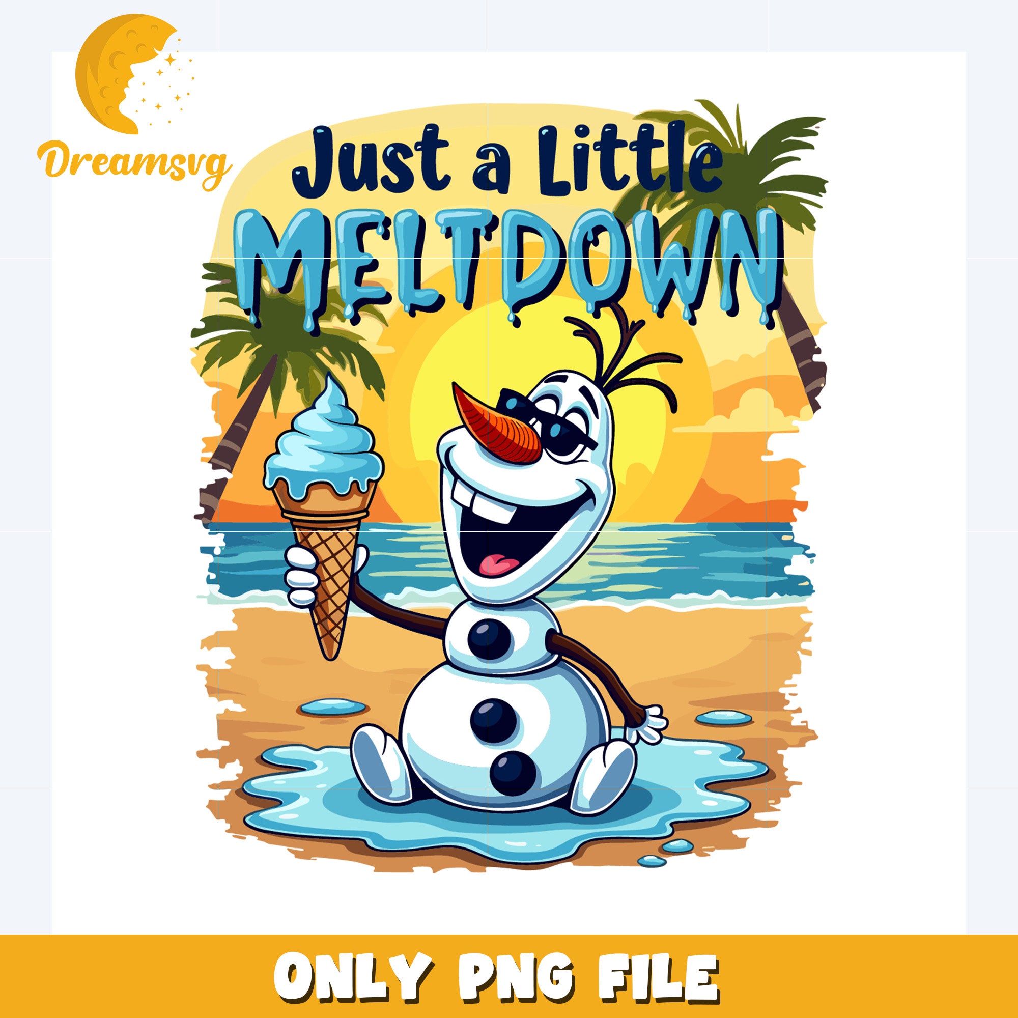 Just a little meltdown png, disney world png, frozen png