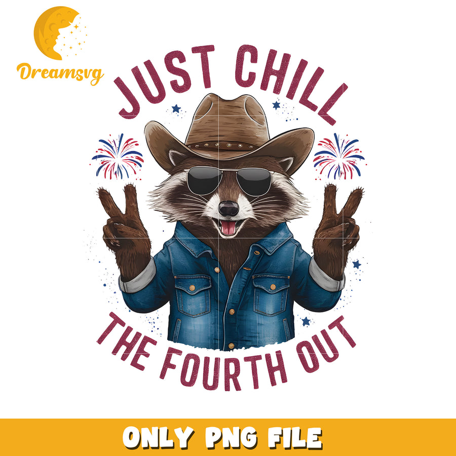 Just chill the fourth out png, independence day png, 4th of july pn