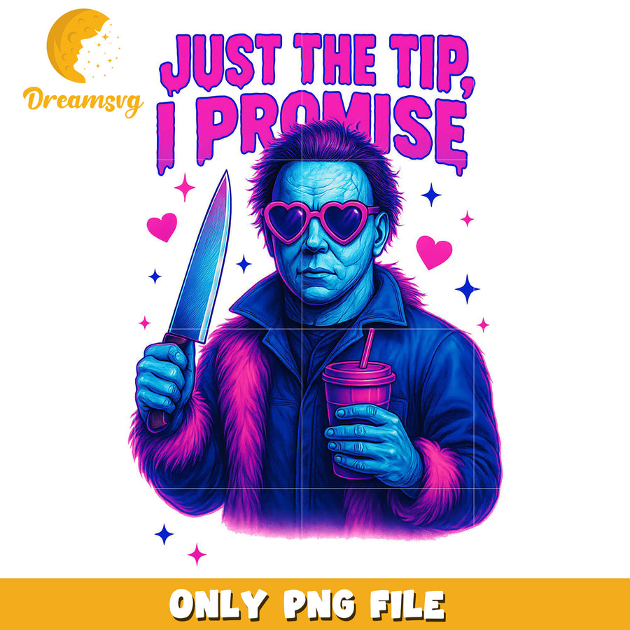 Just the tip i promise png, halloween pumpkin png, spooky halloween​​ png