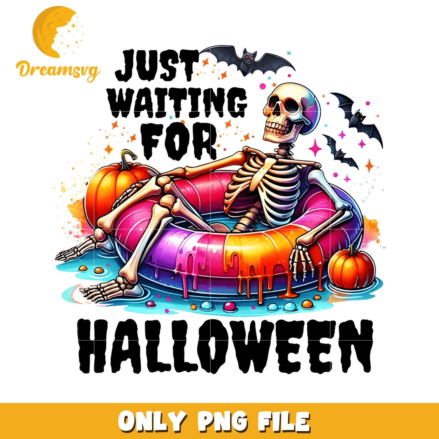 Just waiting for halloween skeleton png, halloween movies​ png, halloween wallpaper​ png