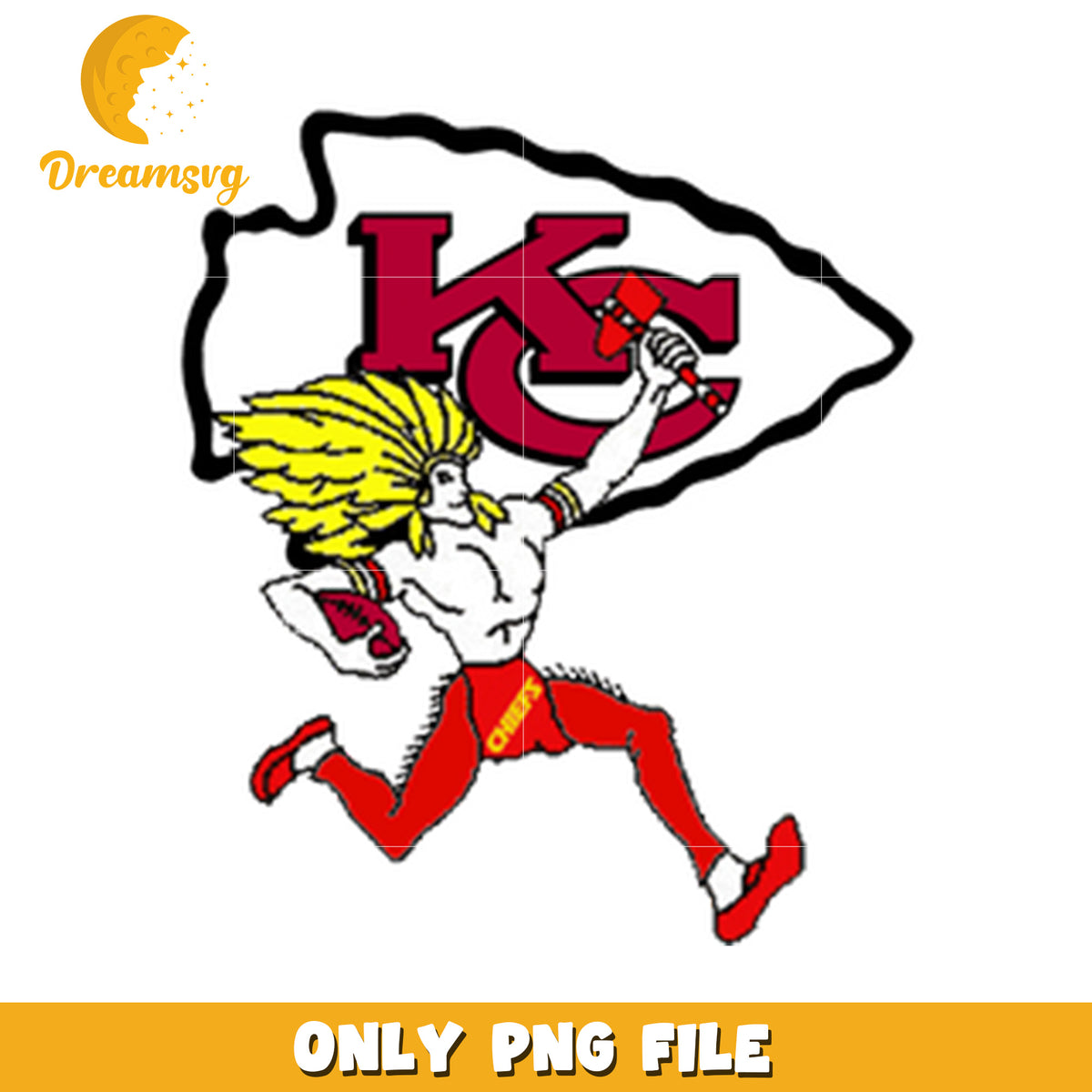 KC Chiefs PNG Mascot Logo – DreamSVG Store