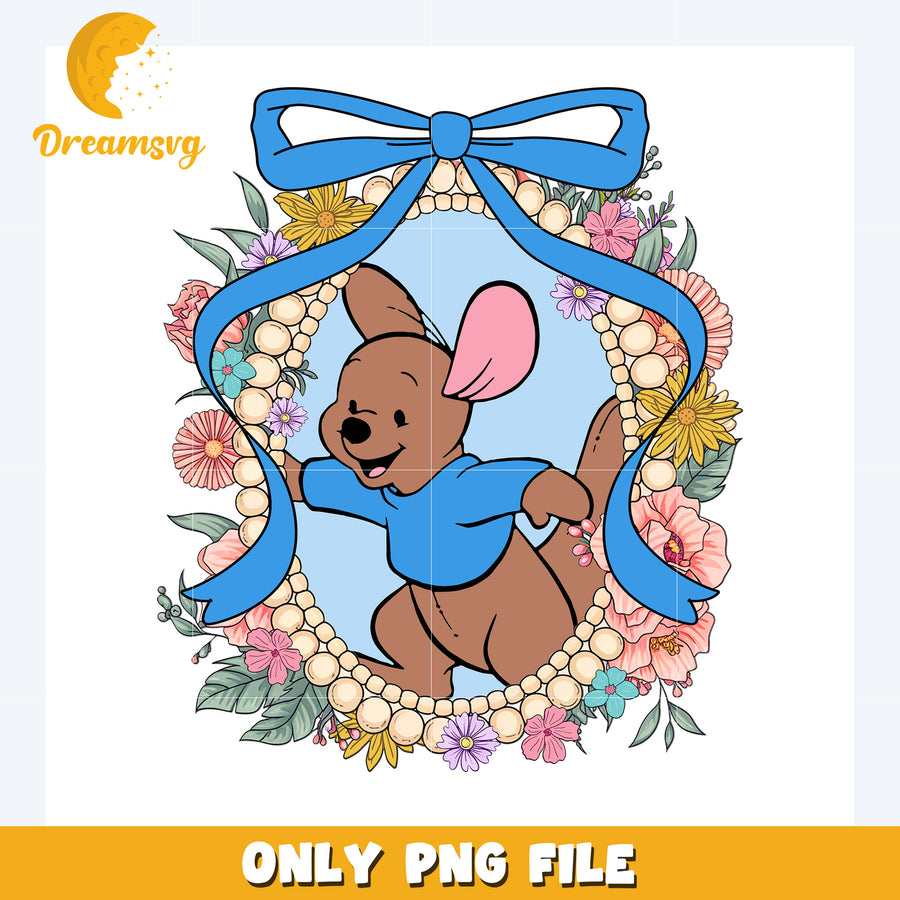 Kanga picture frame design png, disney plus png, disney world png