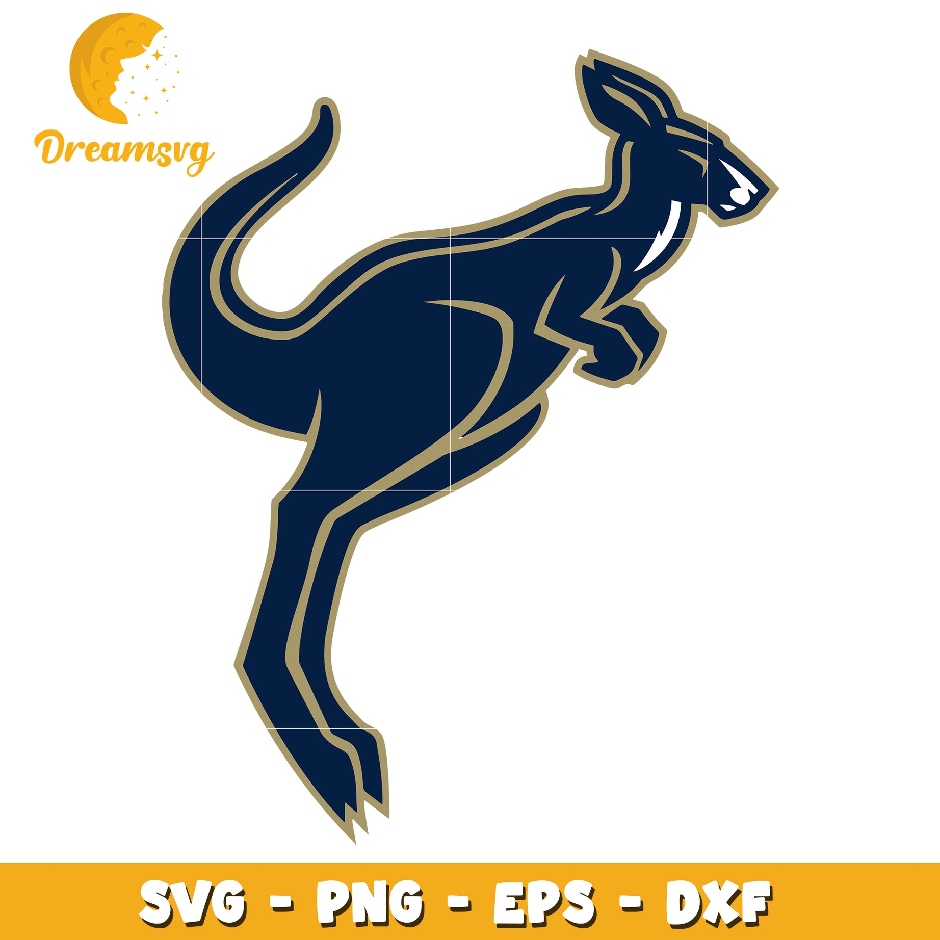 Kangaroo SVG PNG EPS DXF Cut File