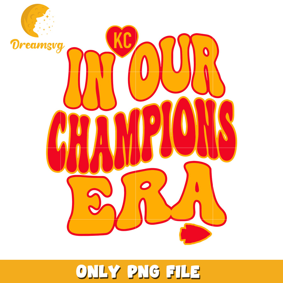 Kansas City Champions Era PNG Design Download Now