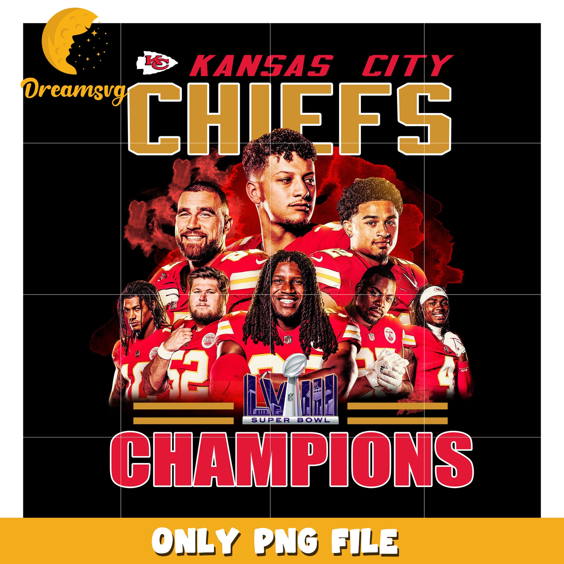 Kansas City Chiefs Champions PNG Super Bowl Art