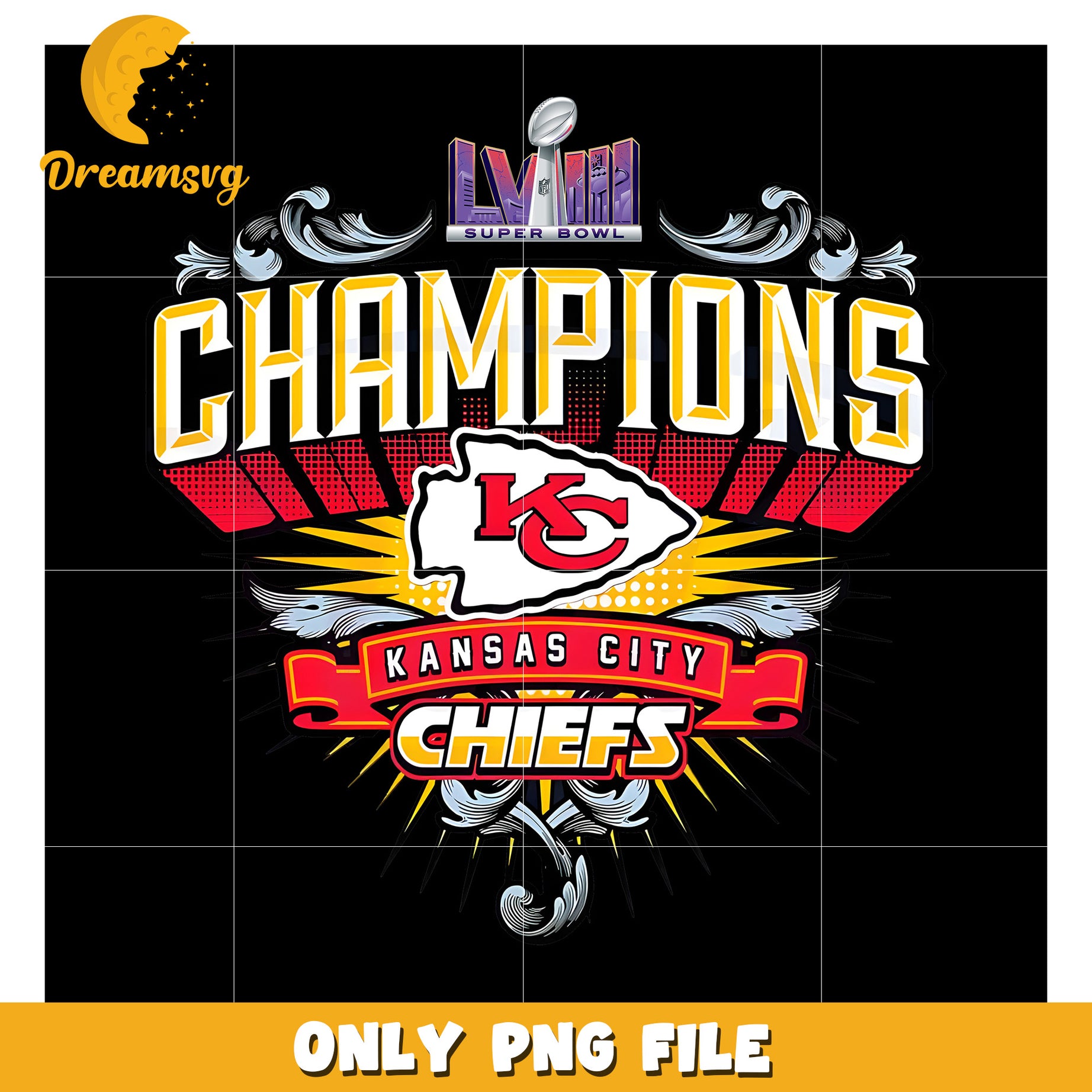 Kansas City Chiefs Champions Super Bowl PNG Design