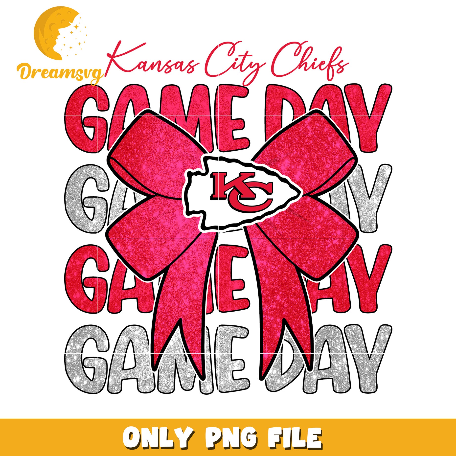 Kansas City Chiefs Game Day PNG Design File