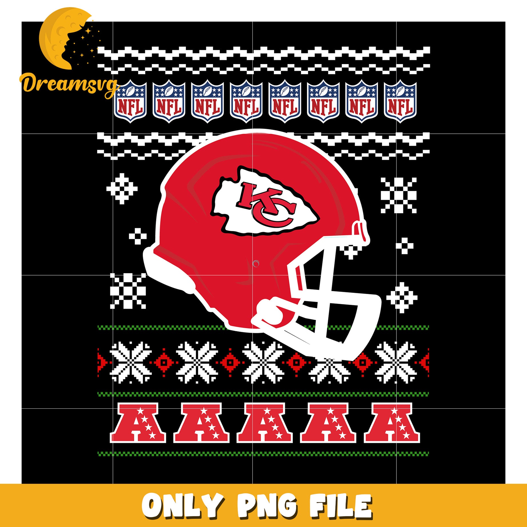 Kansas City Chiefs Holiday PNG Design File Download