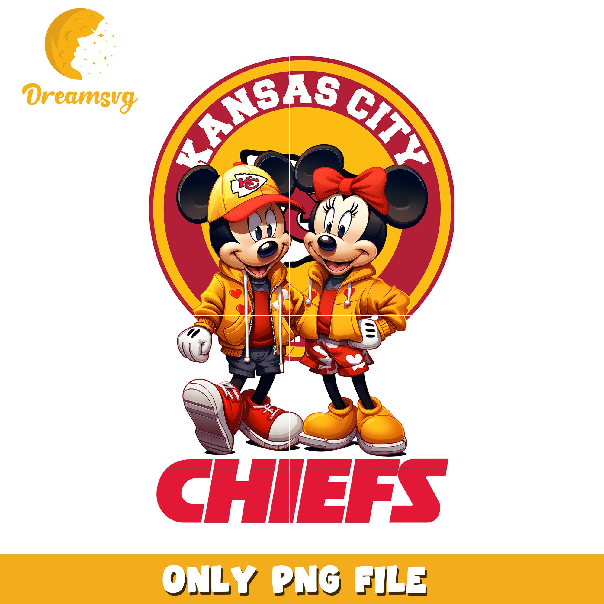Kansas City Chiefs Mickey Minnie PNG