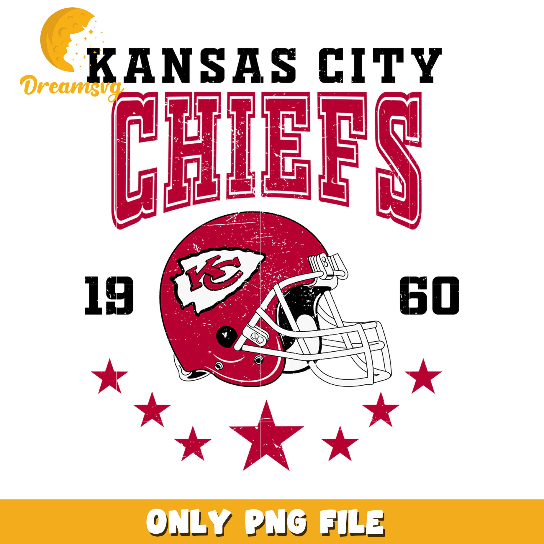 Kansas City Chiefs PNG Helmet Design