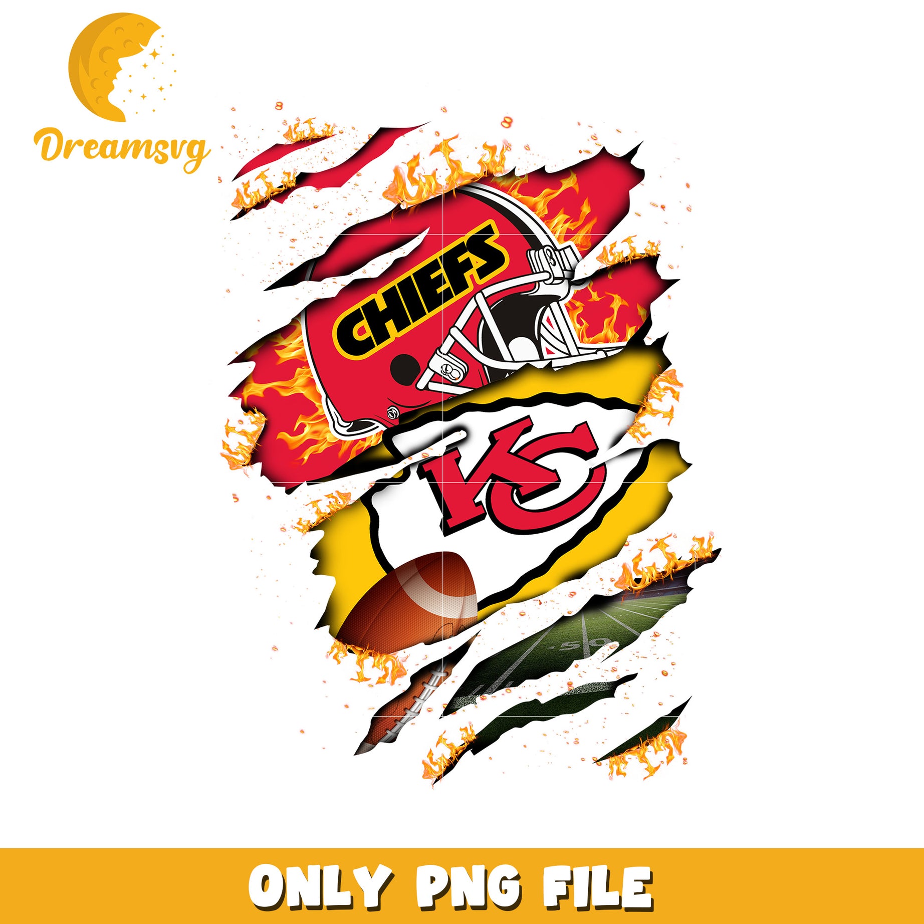 Kansas City Chiefs PNG Sublimation Design