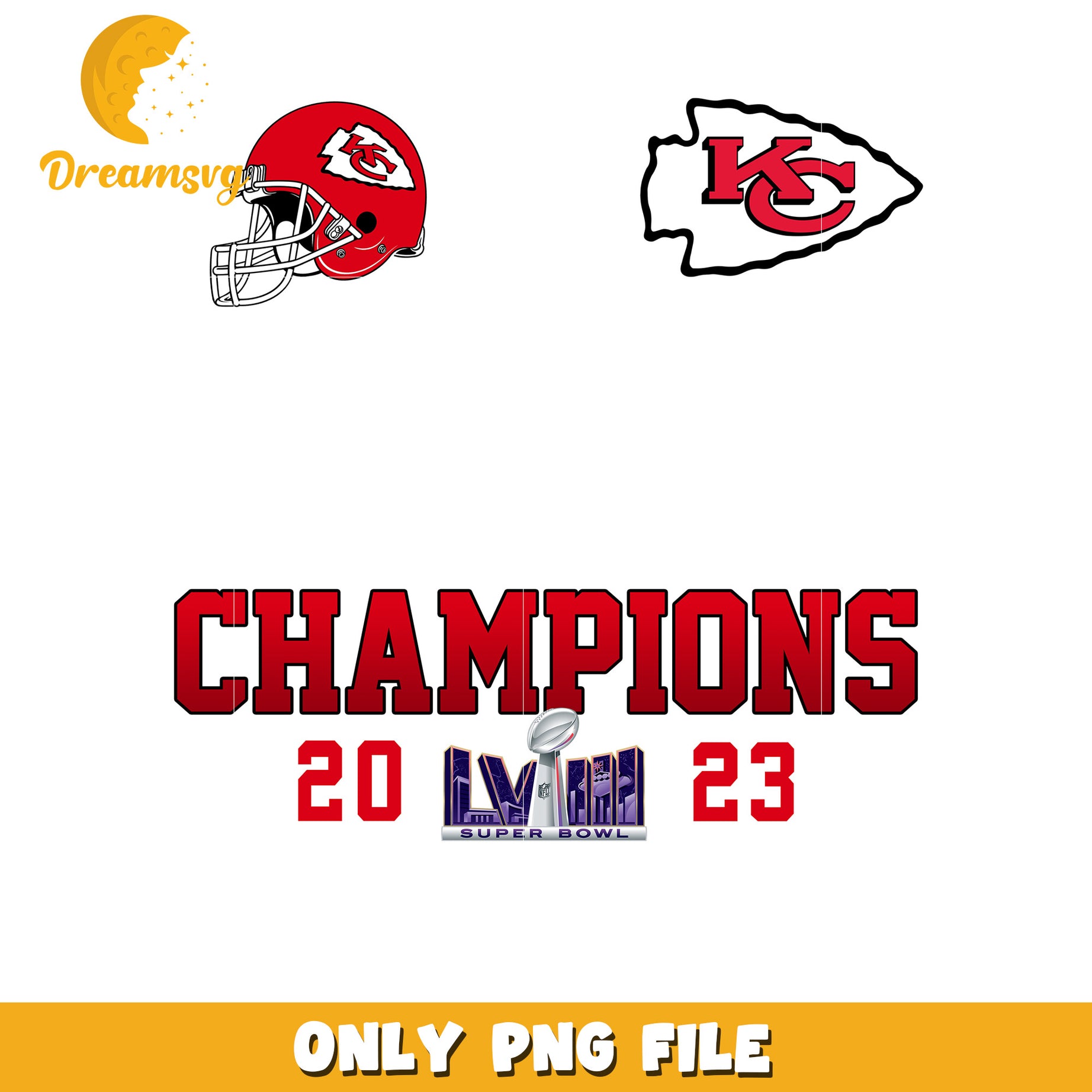 Kansas City Chiefs Super Bowl Champions 2023 PNG