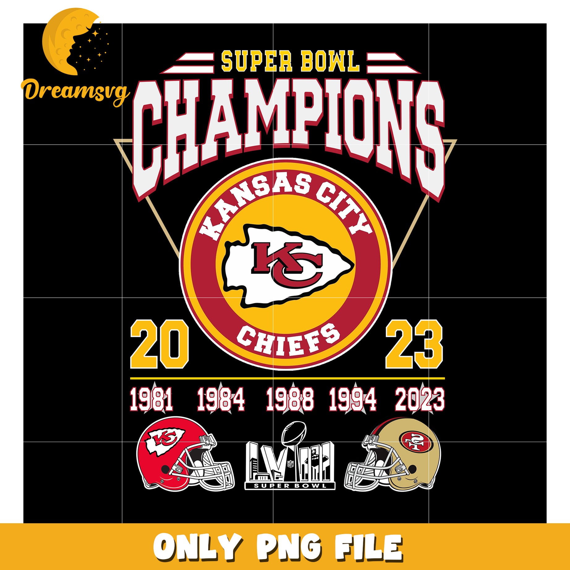 Kansas City Chiefs Super Bowl Champions PNG Design