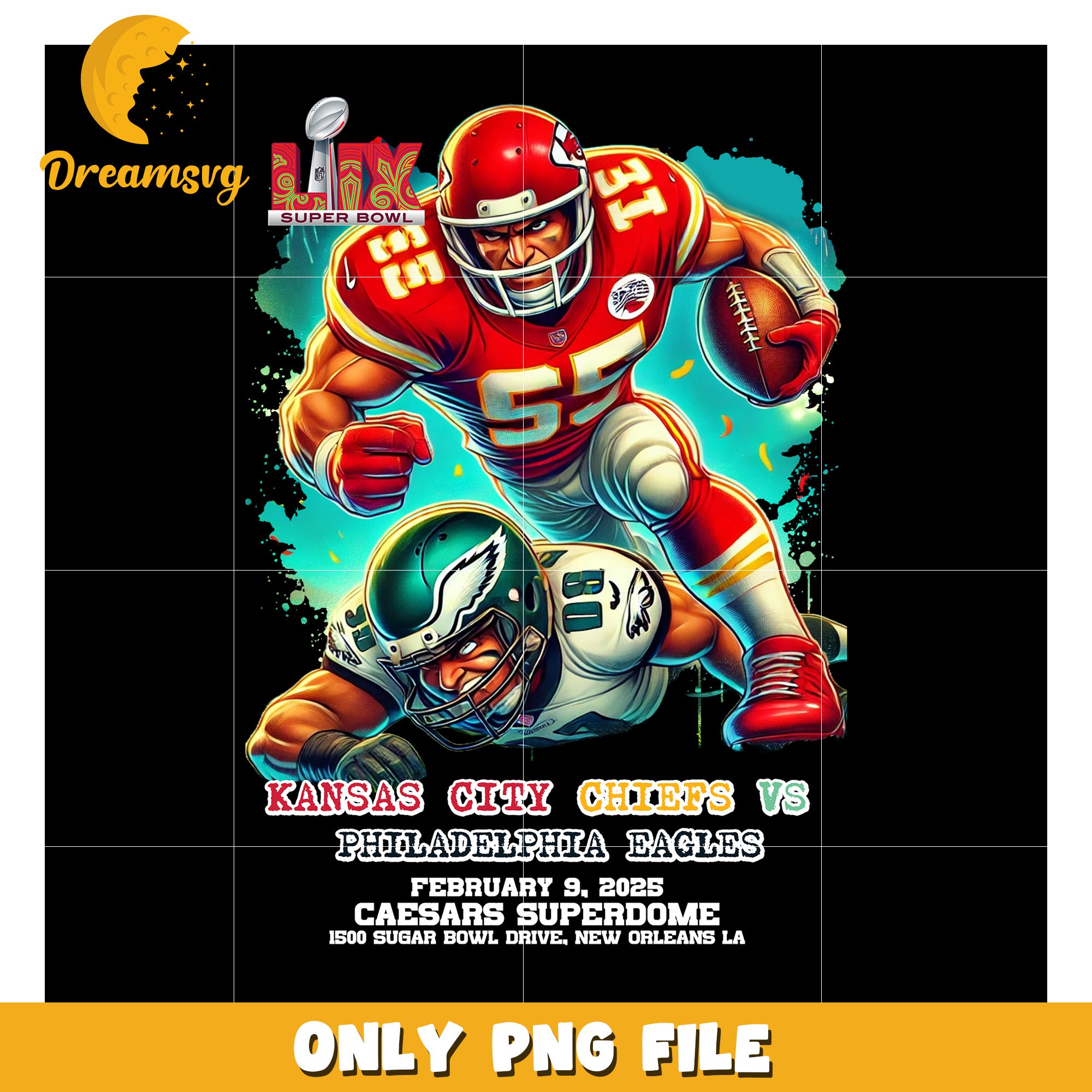 Kansas City Chiefs vs Philadelphia Eagles PNG File – DreamSVG Store