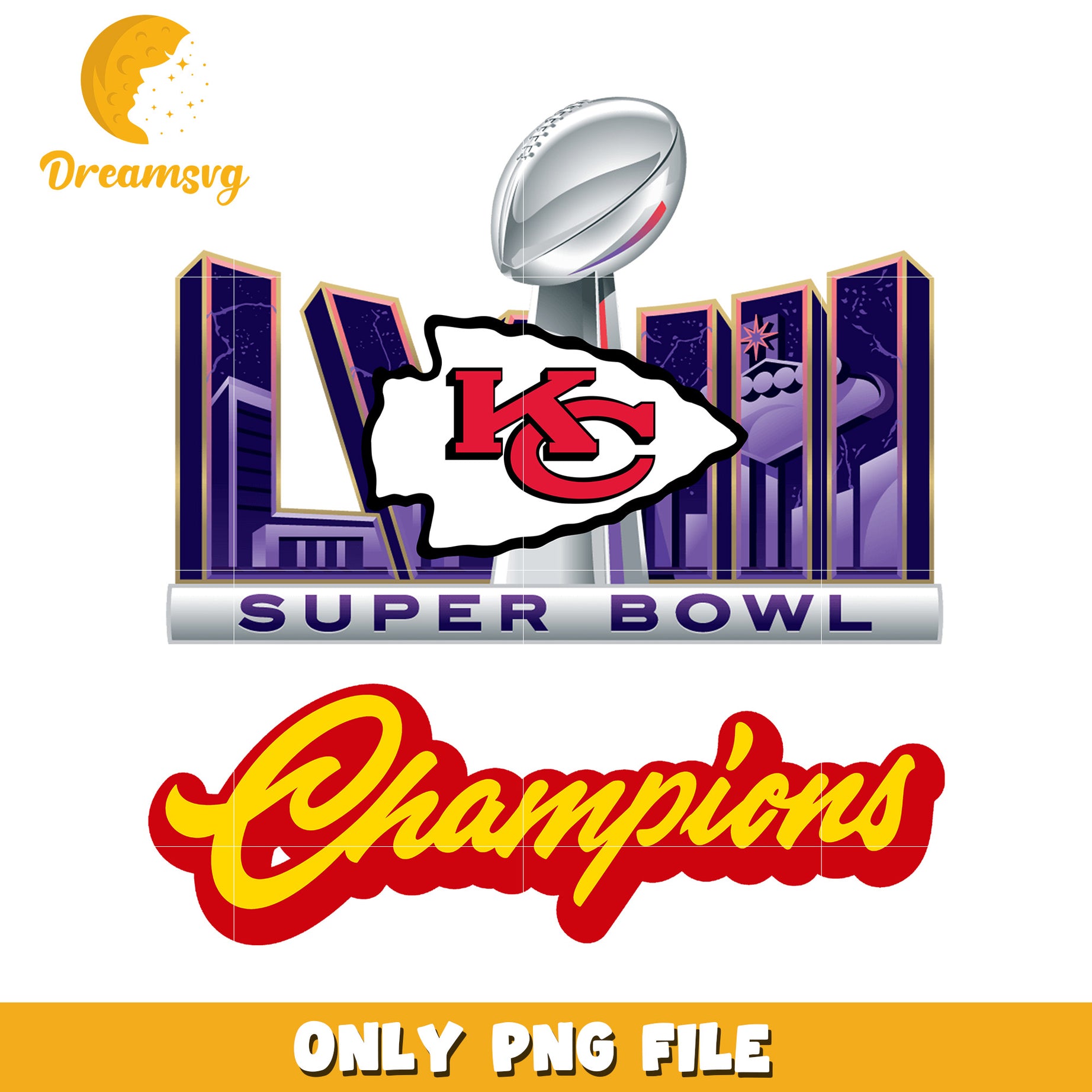 Kansas City Super Bowl Champions Logo PNG File