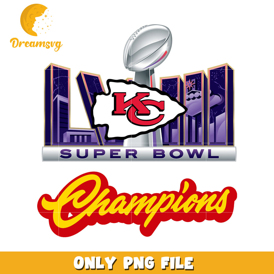 Kansas City Super Bowl Champions Logo PNG File