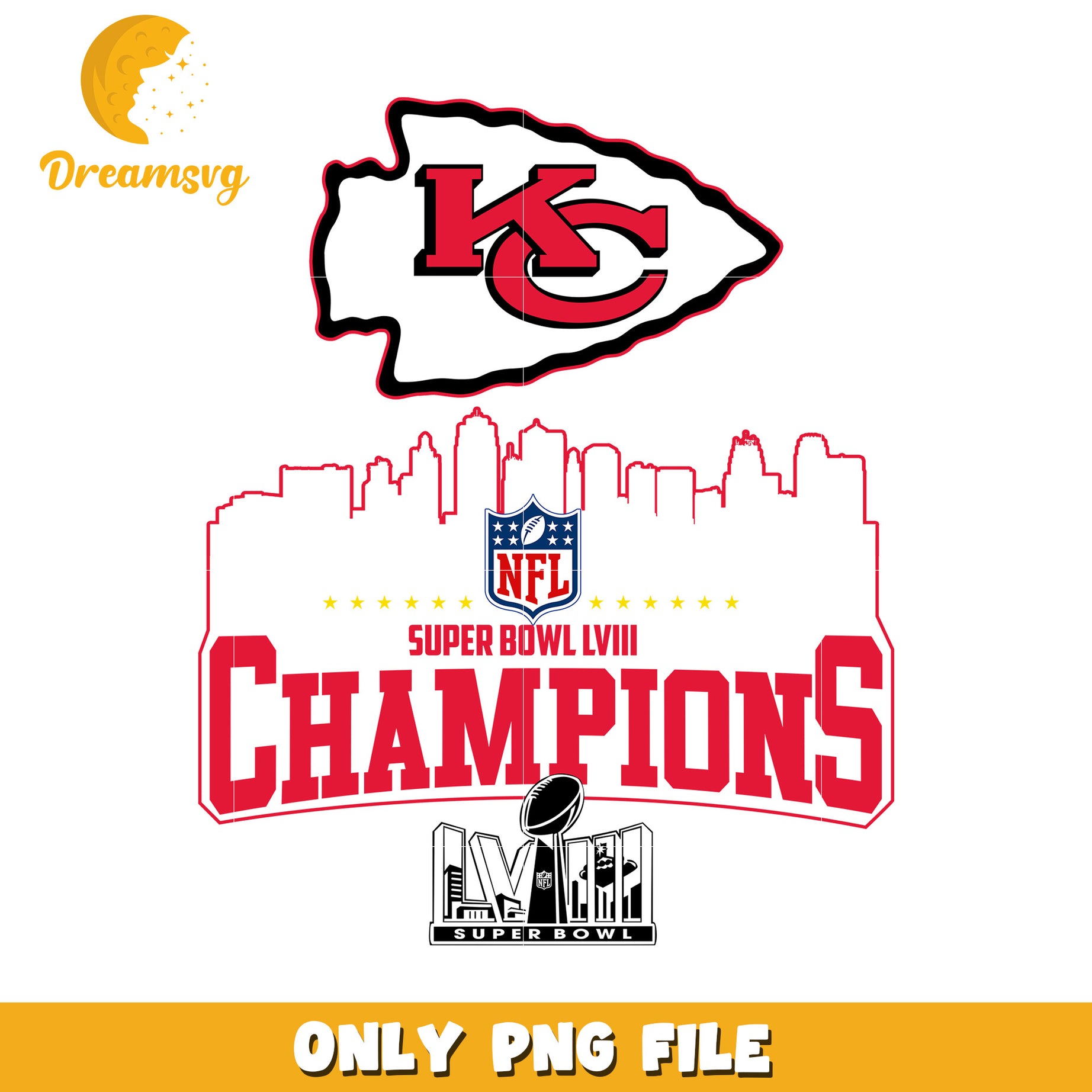 Kansas City Super Bowl Champions PNG File Design