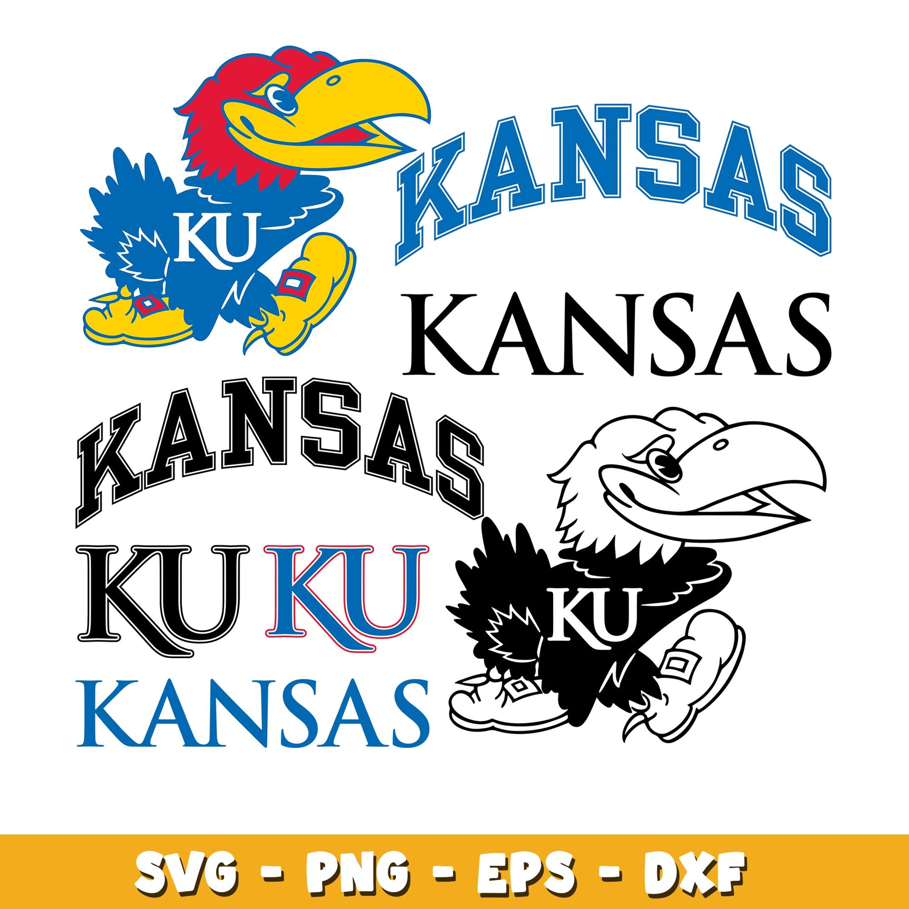 Kansas Jayhawks Bundle svg, Kansas Jayhawks logo svg, ncaa svg  