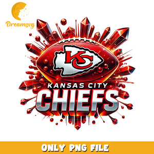 Kansas city chiefs ball design png, nfl balll png, nfl teams png