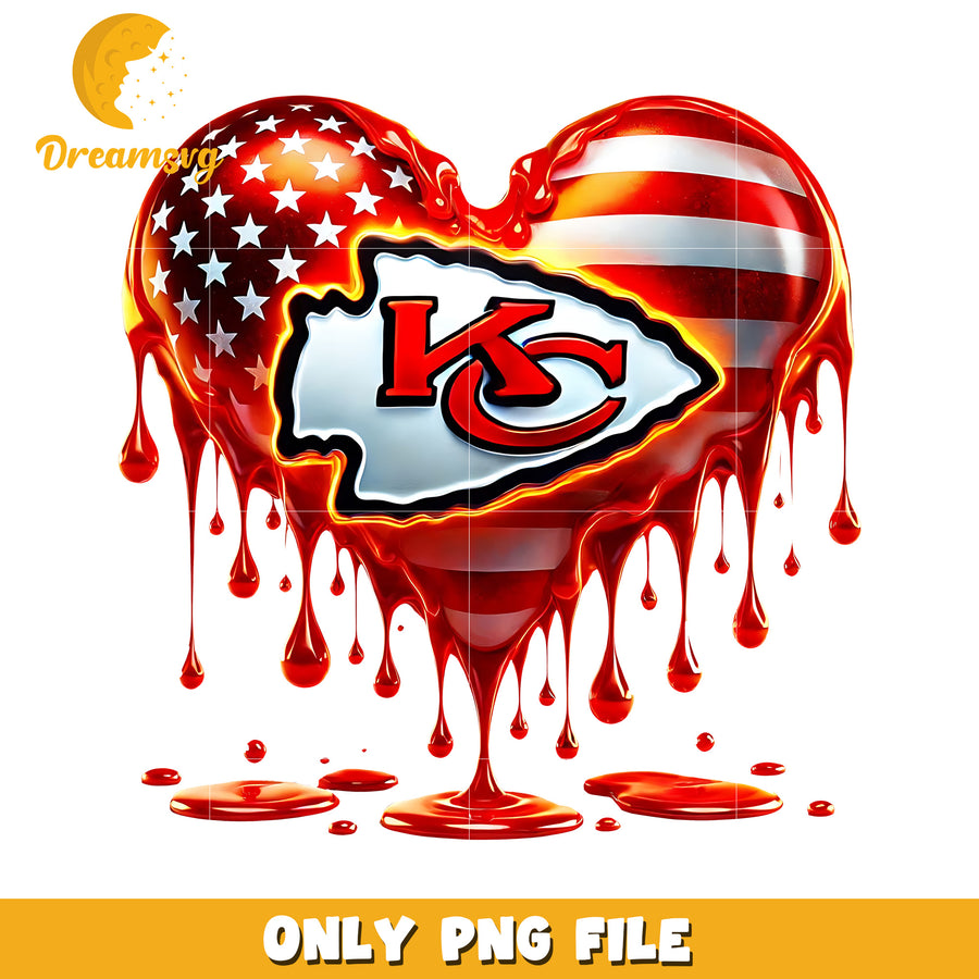 Kansas city chiefs heart png, nfl league png, nfl 2025 png