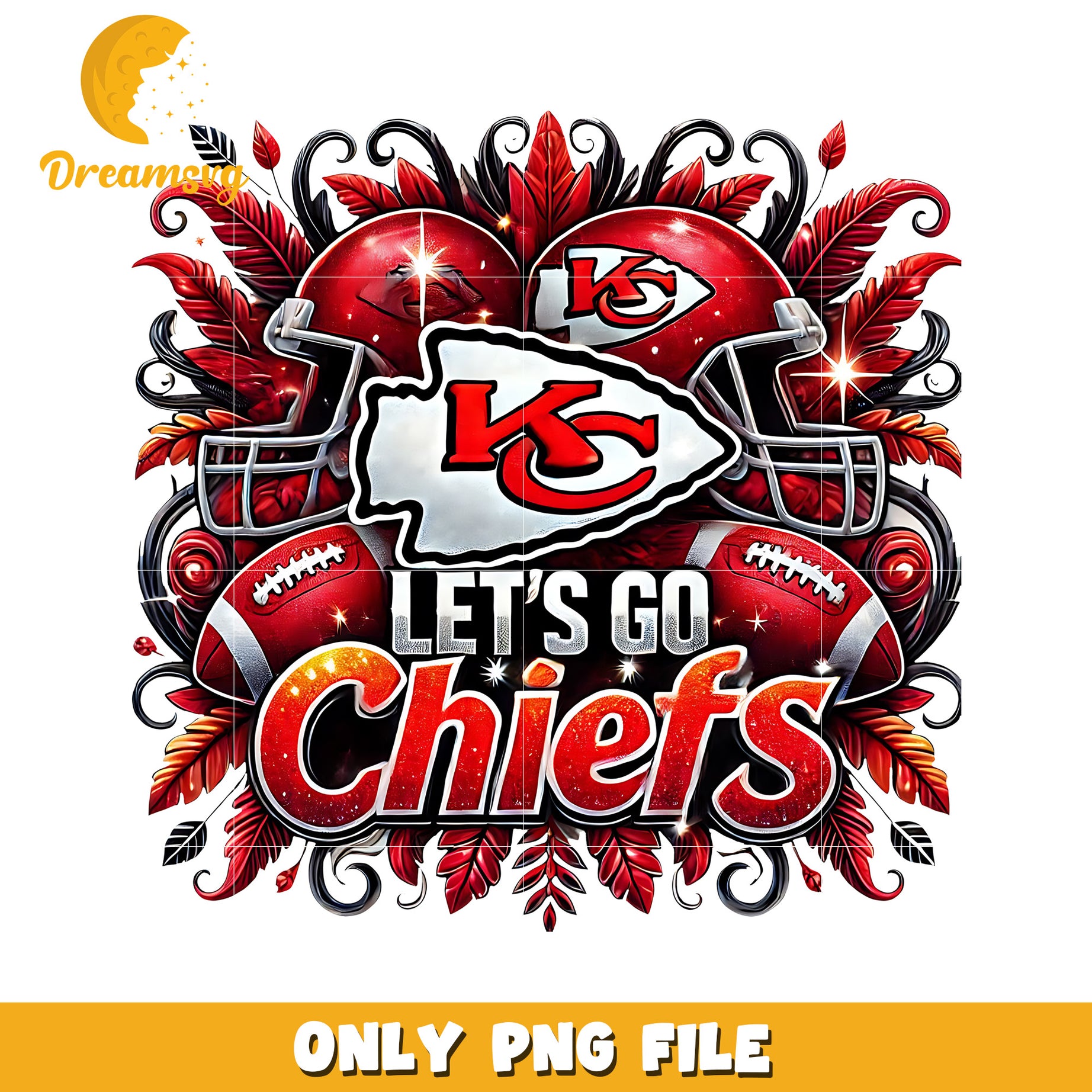 Kansas city chiefs let's go png, nfl games png, nfl png