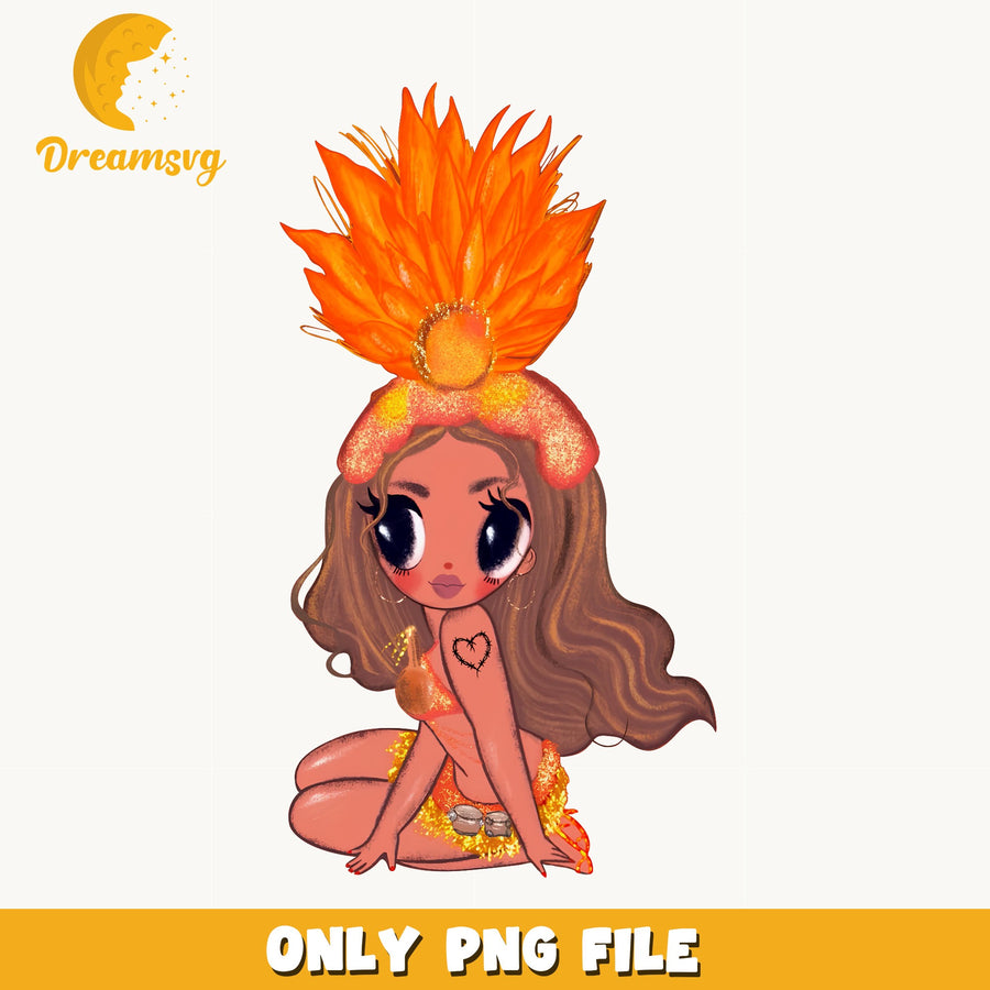 Karol G Chibi Fan Art PNG, Latin Pop Star, Music PNG