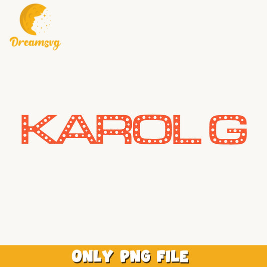 Karol G Marquee Text PNG, Latin Singer, Music PNG