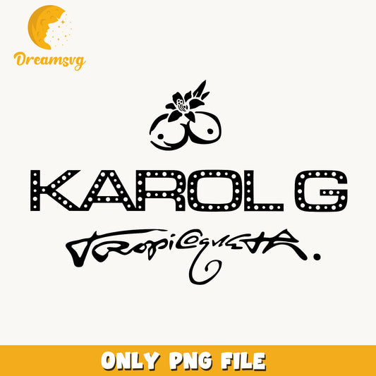 Karol G Tropicguera Logo PNG, Latin Pop Singer, Fan PNG