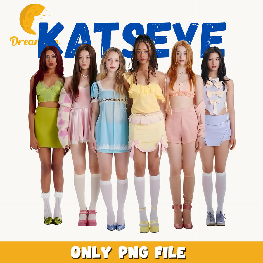 Katseye Full Group PNG, Kpop Pop Group PNG, Music PNG